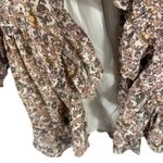 O.P.T Tuckernuck Floral Boho Ruffle Long Sleeve Mini Dress Tie Waist Medium Boho Yellow Photo 9