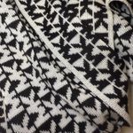 Michael Kors MICHAEL Infinity Scarf Black White Logo Stripe Photo 3