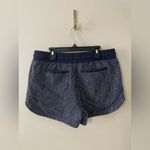 Athleta  Beachside Bali Linen Shorts Navy & White Stripe Size 4 Photo 6
