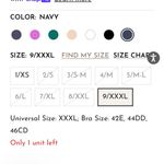 She Bird Navy Blue The Freedom Racerback Built In Bra Mesh Back Tank 9 XXXL Size undefined Photo 10