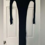 Olive & Oak Black Ribbed Bodycon Dress Photo 0