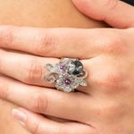 Paparazzi Jewelry - Bucketful of Bouquets Purple Ring Photo 0