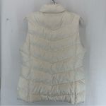 Gap  Sleeveless Puffer Vest Jacket Button Zipper Women’s Medium White Photo 6