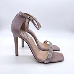 Steve Madden Collette Strappy Stiletto Heels Blush Glitter Sandals Photo 0