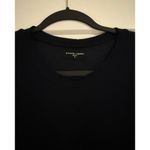 Michael Lauren $75  navy Flutter Sleeve Rib Tee - Small Photo 2