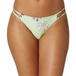 O'Neill NWT  Strappy Cardiff Brook Cheeky Bikini Bottoms - Green Floral - S Photo 0