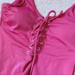 California Waves One piece lace up swimsuit NWT Photo 1