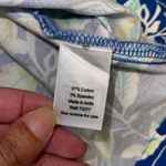 Croft & Barrow  Womens Floral Split‎ Neck Sleeveless Dress Blue Size Large NWT Photo 5