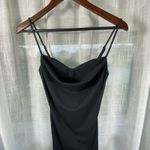 Forever 21  Dress Small Midi Long Sexy Black‎ Bustier Formal Event High Slit Goth Photo 1