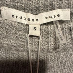 Endless Rose  Gray Crew Neck Sweater with Cut Out Sleeves NWT Photo 4