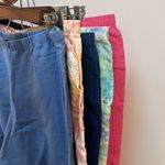 J JILL 100% LINEN CROPPED WIDE LEG TROUSER‎ BEACH PANT SIZE LARGE NWT Blue Photo 3