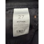 MOTHER Denim MOTHER The Rascal Ankle Snippet Night Hawk Black Raw Hem Jeans 27 Photo 5