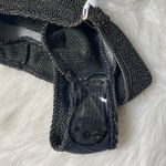 Good American  swim black metallic bikini bottoms high leg NWT Photo 3