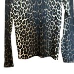 Jones New York Sweater Womens Small Multicolor Animal Print Silk Blend Pullover Photo 3