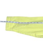 Jennifer Lopez Yellow Cotton Denim Distressed Fringed Jacket Size Large Photo 4