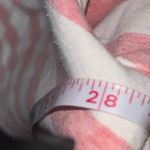 Denim & Co. pink and white striped short Photo 4