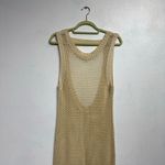 Tan Mesh Maxi Swim Cover Sz M Size M Photo 1