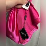 Zaful Hot Pink Cowl Neck Satin Mini Dress Medium Photo 8