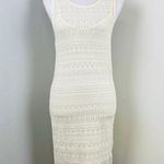 Mango MNG Casual by Brenda Cream Embroidered & Lace Bodycon Dress XS Boho Photo 0