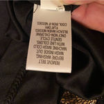 Candie's Black and Gold Vintage Zigzag Mini Dress fully lined with belt Photo 8