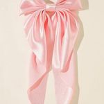 Amazon Elegant Pink Satin Hair Bow Clip Photo 0