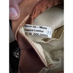 Vtg D'Brozzi Leather Tan Camel messenger attaché case Miami FL Colombia Made Photo 6