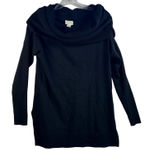 Caslon  Black Cowl Neck Long Sleeve Sweater Tunic Size S Photo 0