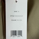 Vince Women's Cropped Cargo Pants 14 NWT Khaki Green Cotton Stretch Utility Photo 9