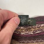 Eddie Bauer Merino Wool Blend Sweater Cardigan Womens Size L Cream Brown V-Neck Photo 2