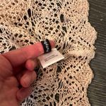 Pattyboutik Women's Ivory Open Front Loose Knit Boho Chic Cardigan Sweater Photo 9