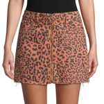Free People Zip It Up Printed Mini Skirt Photo 0