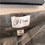 J Crew High Rise Cargo Pant in Jacquard Camo Green Tapered Utility Military 28 Photo 5