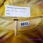 Free People New!  Bright Eyes Velvet Tee yellow, women size S‎ Photo 11