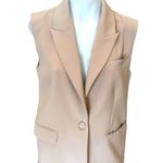 Adam Lippes Beige Blazer Suiting Vest SIZE 16 Boxy Oversize Career Designer $350 Photo 2