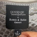 Romeo + Juliet Couture Gossip Girl crochet circle hem open knit sweater size S Photo 7