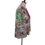 Caleoaa Womens Top Medium Embroidered Short Sleeve Boho Festival Ethnic Photo 2