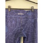 Nobull  Womens Navy Blue Map Print Athleisure Capris Leggings Size M Photo 6