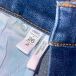 Loft  High Rise Straight Crop Cuffed Jeans Size 2/26 Super Soft Girlfriend Photo 3