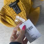 Forever 21  Mustard Gold Yellow Scrunch Open Back NWT Top Blouse Small‎ Cropped Photo 2