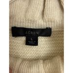 J.Crew Alpaca Blend Cream Ruffle Sweater Size Large Cozy Classic Preppy Minimal Photo 3