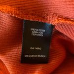 Torrid  Short Sleeve Twist Knot V-neck Fit & Flare Ribbed Dress in Burnt Orange Photo 3