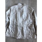 Caslon  By Nordstrom 100% Cotton Utility Style Jacket Lightweight Taupe‎ Sz L Photo 9