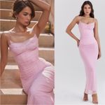 House Of CB Nalini Cotton Candy Corset Maxi Dress Size Small Photo 1