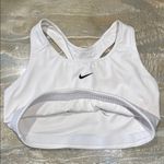 Nike Women's Swoosh Medium Support No Padded White Sports Bra Size L Photo 6