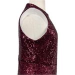 Forest Lily NEW Jumpsuit Sequin Wide Leg Crop Halter Neck Red Women’s Size 14 Photo 7