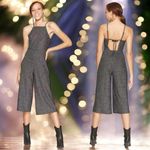 Wild Fable NEW  Silver Sparkle Going out Party Wide Leg Romper Size XL Photo 1