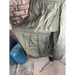 pants 100% silk drab green elastic waist 1980s Size M Photo 2