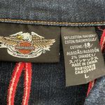 Harley Davidson Embroidered Jean Jacket, Blue, L Photo 9