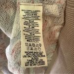 Free People Go On Get Floral Multicolor Oversized Crewneck Sweatshirt Tan Red Photo 4