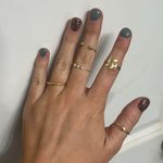 None Bohemian Gold Ring Set 💛 Lot 15 Photo 1